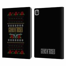 OFFICIAL GUNS N' ROSES CHRISTMAS LEATHER BOOK WALLET CASE COVER FOR APPLE iPAD