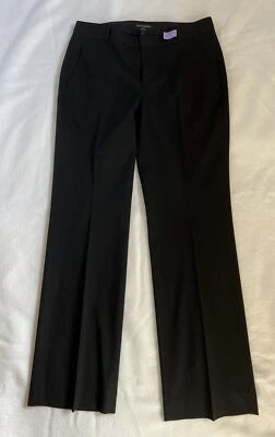 Banana Republic Jackson Fit Poly Blend Lined Pants Women's Size 8 Black — 第 1/4 张图片