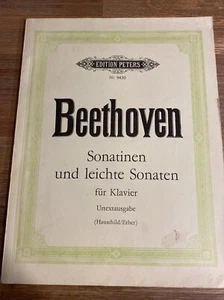 Old Sheet Music Beethoven Sonatas Piano - Picture 1 of 9