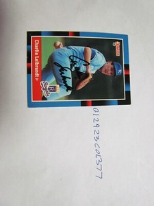 1988 Donruss Charlie Leibrandt signed baseball card