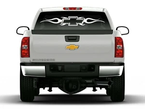 Bowtie Flame, vinyl decal / Graphic / Sticker fits GMC, CHEVY - Picture 1 of 3