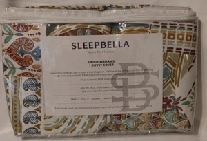 Edredón QUEEN + 2 fundas de almohada y fundas 100% algodón hermoso patrón india - Imagen 1 de 7