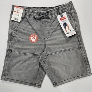 Wrangler Five Star Skater Relaxed Boys Gray Pull On Shorts Size L Size 10-12 - Picture 1 of 9