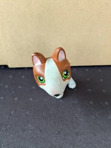 LPS Littlest Pet Shop #154 Bull Terrier Puppy Dog Green Eyes - Picture 1 of 5