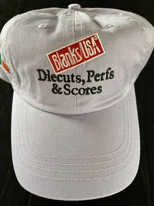 Vintage "Blanks USA" Low Profile Embroidered Strapback Cap Hat - Bright Colors! - Picture 1 of 9
