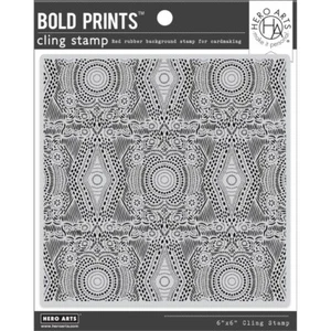 Hero Arts "FESTIVE PATTERN" Background Cling Bold Prints Stamp 6"x6" 2024 - Picture 1 of 2