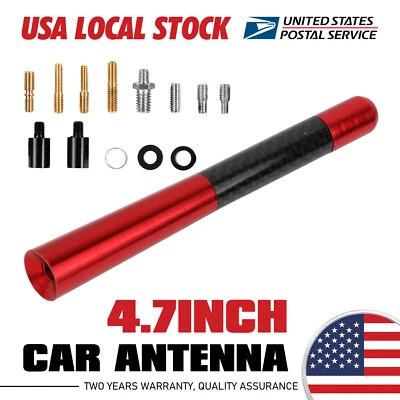 Antena de coche de fibra de carbono roja para Chevrolet Express 2500 1998-2022 totalmente nueva Foto 1 de 4