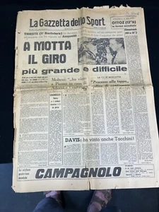 LA GAZZETTA DELLO SPORT, 10 JUN 1966 GIANNI MOTTA GANA GIRO DE ITALIA TRIESTE 12P - Imagen 1 de 2