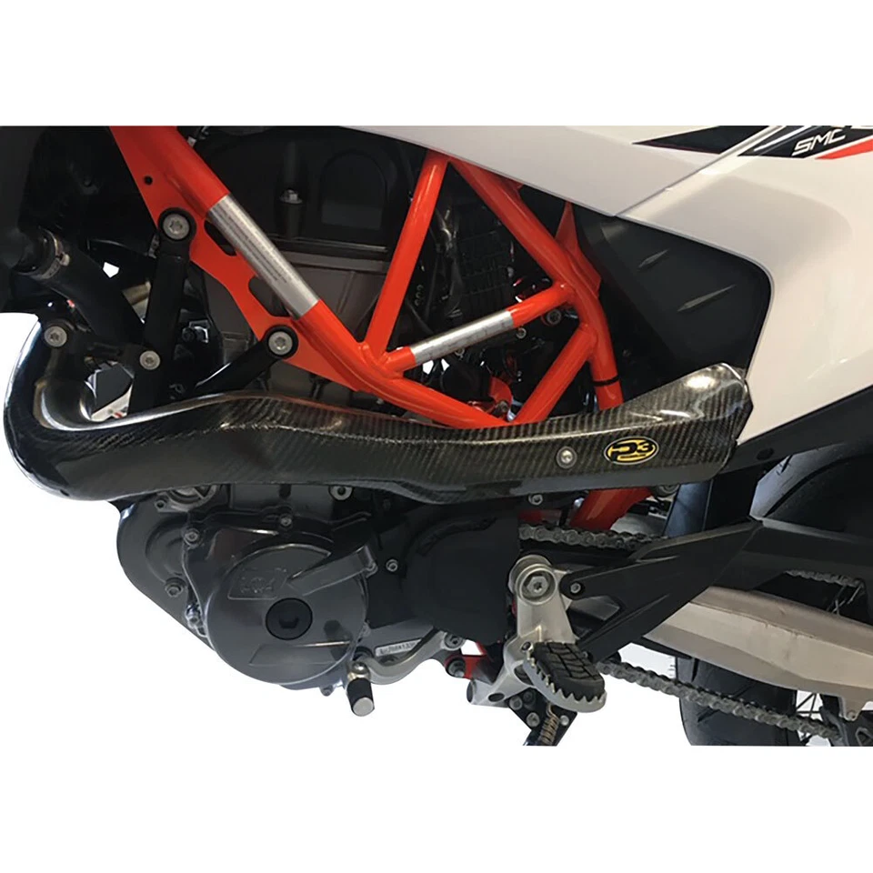 P3 Carbon MAXCoverage Head Pipe Heat Shield Stock Fits KTM GASGAS 690 700 - Image 1 of 1