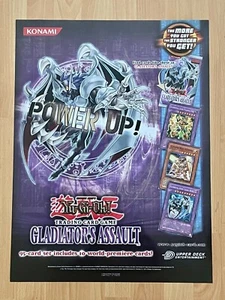 Póster de 2 caras Konami YuGiOh gladiador asalto monstruos de metal nuevo enviado - Imagen 1 de 6