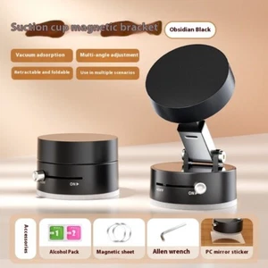 Support Téléphone Ventouse Magnétique 360° - Support Voiture & Bureau Pliable | Multi-Angle - Photo 1 sur 8