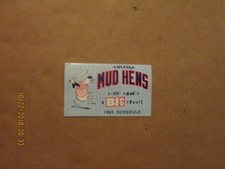 Toledo Mud Hens Vintage Circa 1993 Team Logo Baseball Pocket Schedule