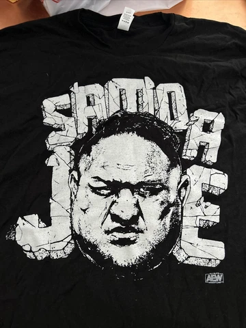 All Elite Crate Exclusive AEW Samoa Joe XXL T Shirt & Best Friends XXL T Shirt Cover