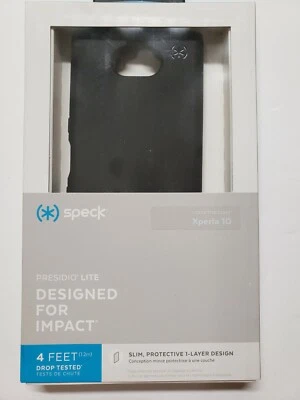 OPEN BOX Presidio LITE Case for Sony XPERIA 10 - Speck   Black Foto 1 de 4
