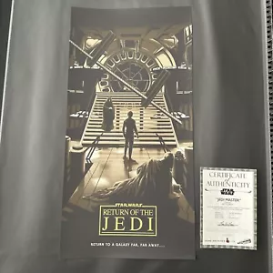 Florey Star Wars Il Ritorno dello Jedi Variante Galleria Collo di Bottiglia 110/125 12x24" - Foto 1 di 8
