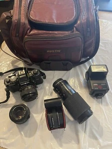 Minolta X-700 MPS 35mm, 28mm & 50mm lenses, Focal Auto Zoom and 2x Converter - Picture 1 of 8