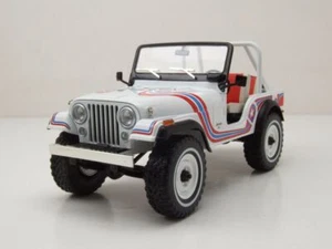 Jeep CJ-5 Súper Jeep 1973 Coche a Escala Blanco 1:18 Greenlight Collectibles - Imagen 1 de 9