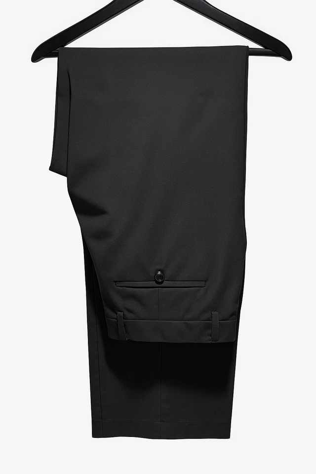 Pantalones de vestir Dockers D2 para hombre 38x34 frente plano negros elásticos calce recto Foto 1 de 4