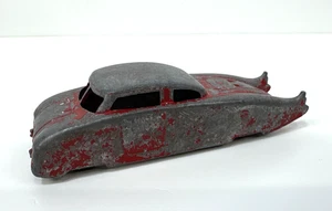 Vintage 1950s Midge Toy 3.5" Diecast Metal Red Futuristic Rocket Car Rockford IL - Picture 1 of 9
