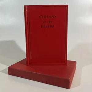 Streams in the Desert Book 1950 Mrs. Chas. E. Cowman Hardcover With Slipcase - Picture 1 of 24