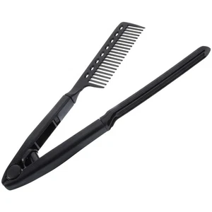 Peine alisador de cabello en forma de V peine de peluquería, profesional - Imagen 1 de 12