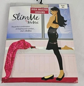 SlimMe By MeMoi MSM-110 High Waisted Legging Shaper Beige Nude M/2 New In Box - Picture 1 of 4