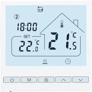 Kompaktes 230V Raumthermostat für Wasserheizung mit LCD Display - Beok Controls - Bild 1 von 9