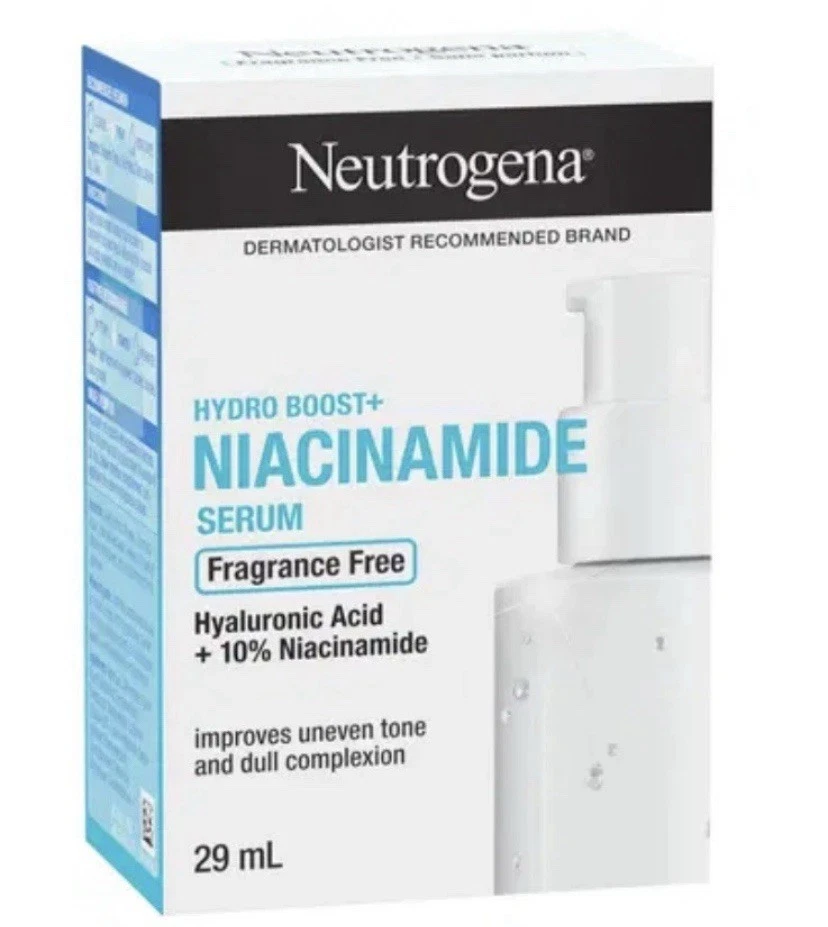 2x Neutrogena Hydro Boost Niacinamide Fragrance- Serum 1oz As Is