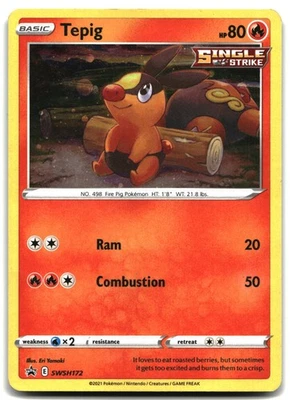 Pokemon Tepig - HOLO Promo SWSH: Sword & Shield Promo Cards SWSH172 HP - Image 1 of 2