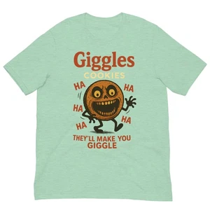 Giggles Cookies Retro Parody Unisex t-shirt - Picture 1 of 5