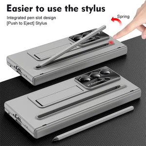 For Samsung Galaxy Z Fold7, KickStand Hard PC Case Cover Glass Protector +Stylus - Picture 1 of 16