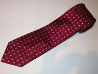 New Jos A Bank Tie Executive Maroon Square Rhombus Woven Jacquard Luxury Necktie