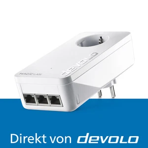 devolo Magic 2 LAN triple Powerline 3x Gigabit LAN Port 1x Erweiterungsadapter - Bild 1 von 6