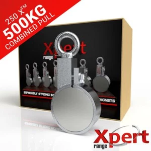 Online Magnets 250 X™ Récupération Pêche Serrage Aimant 500kg/500kg Tirer - Picture 1 of 1