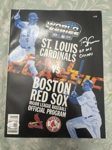 Terry Francona autographed 2004 World Series Program magazine w/ JSA Witness COA - Picture 1 of 3