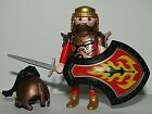 Playmobil Medieval Warrior Fire Soldier Knight golden chain mail Game of Thrones