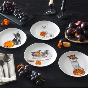 West Elm Dapper Animals Plate Halloween Costume Rachel Kozlowski - Picture 1 of 11