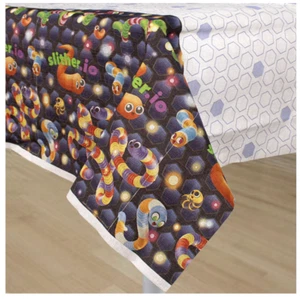 Cubierta de mesa de papel Slither.io para niños suministros para fiesta de cumpleaños jugadores fiesta Slitherio - Imagen 1 de 6