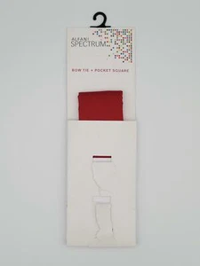 Alfani Spectrum Harris Stripe Pre-Tied Bow Tie and Solid Pocket Square Set - Picture 1 of 3