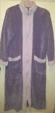 Stan Herman Ladies Sz Small Long Purple Lilac  Chenille & Terry Cloth Bath Robe