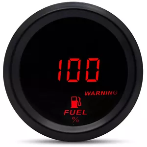 2inch 52MM Car Fuel Level Gauge Universal Digital Display 240-33 Ohms & RED LED - Picture 1 of 7