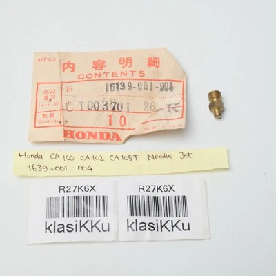 Carburador HONDA CA100 CA102 CA105T Carburador Aguja Jet Soporte OEM 16139-001-004 Foto 1 de 4