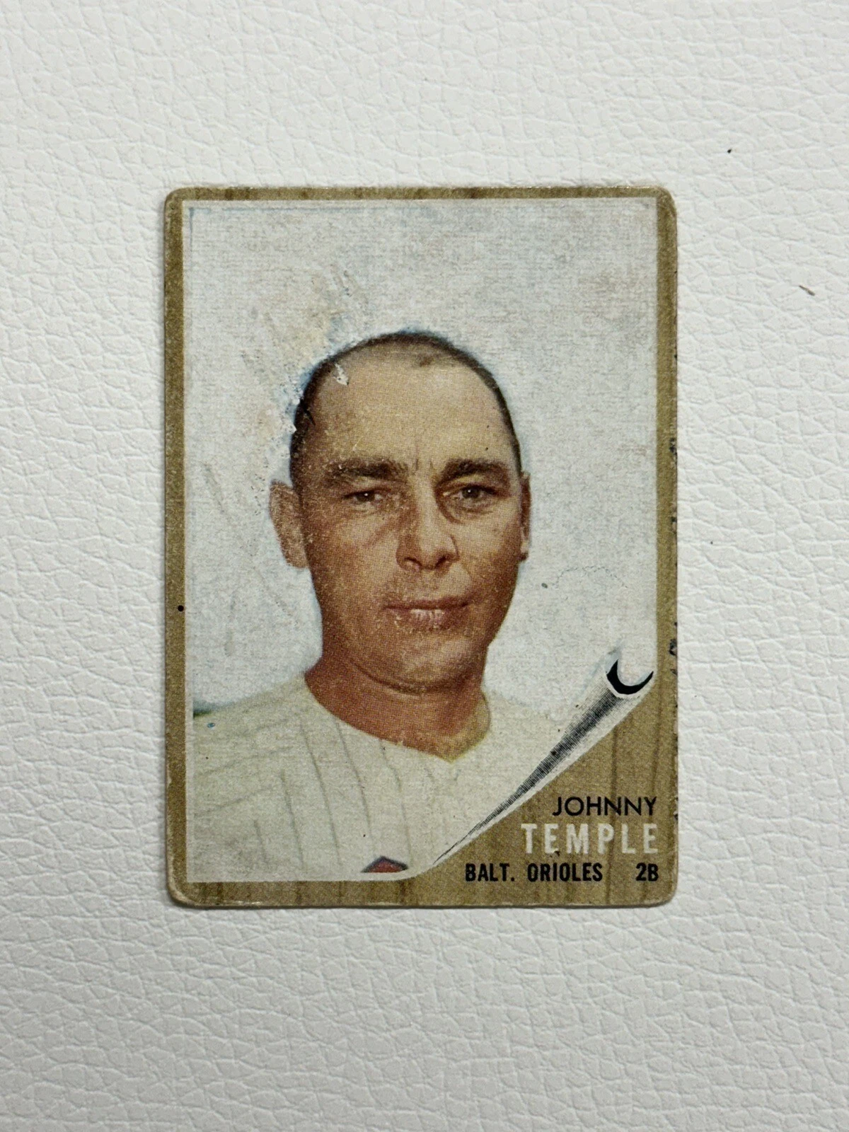 Johnny Temple 1962 Venezuela Topps #34 Poor Venezuelan Orioles