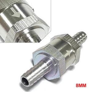 One Way Check Valve Non Return Inline for Gas or Diesel Fuel 8MM Car - Picture 1 of 4