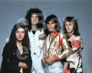 Queen Group Freddie Mercury, Roger Taylor,John Deacon, Brian May 10x8 Photo - Picture 1 of 1