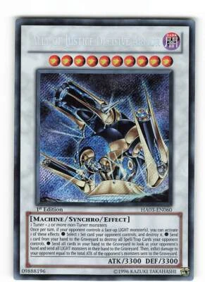 Yugioh VERBÜNDETER DER GERECHTIGKEIT ENTSCHEIDUNGSPANZER , ha03-en060 - Bild 1 von 2