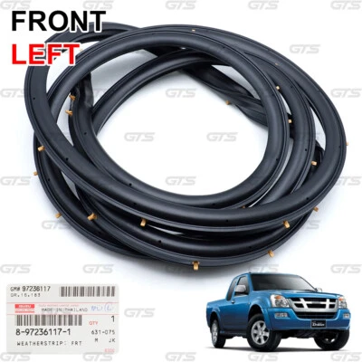 Front Lh Door Seal Weatherstrip For Isuzu Chevrolet 2Dr D-Max Colorado 03 2010 - Image 1 of 4