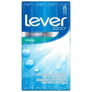 Lever 2000 Original Bar Soap 3.15 Oz Pack of 8 Refreshing Clean Skin - Picture 1 of 6