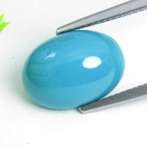 7.14Cts Natural Turquoise 14.3x10.1x7mm Oval cabochon Loose Arizona Gemstone - Picture 1 of 6