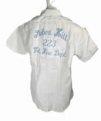 De colección Tribes Hill 223 Vol Fire Dept Tom Manga Corta Abotonada Talla 16 2 Foto 1 de 4